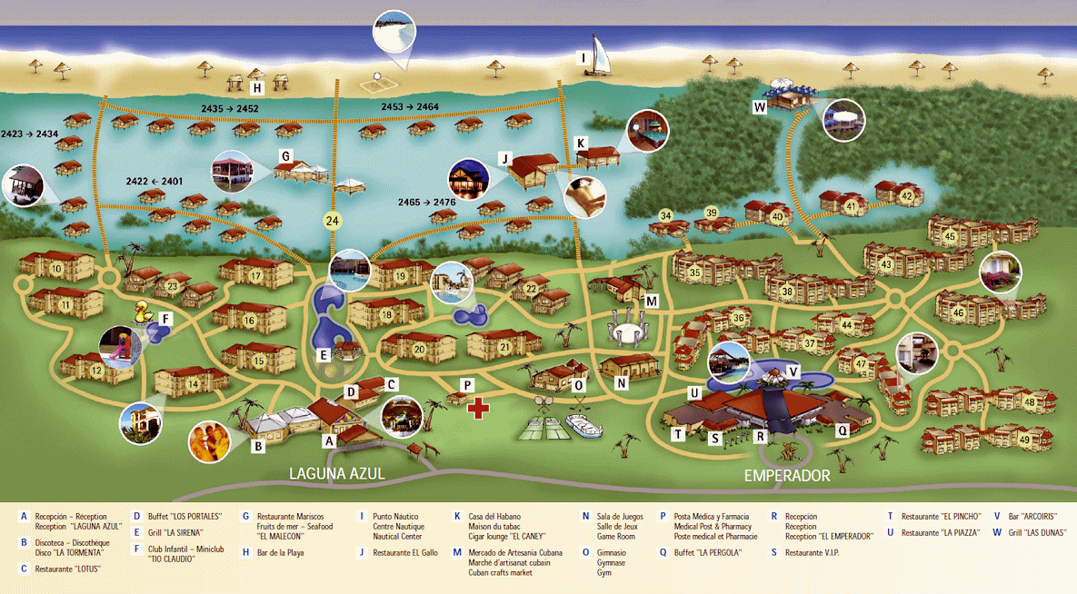 Hotel Mojito - map Cayo Coco - Hotel Mojito - map