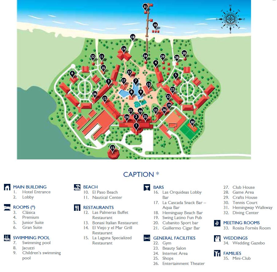 Hotel Camino del Mar map Travel resort maps Hotel Camino del Mar map Travel resort maps