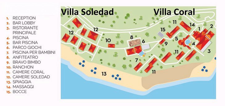 Villa Coral - Villa soledad - map Cayo Largo - Villa Coral - Villa soledad - map