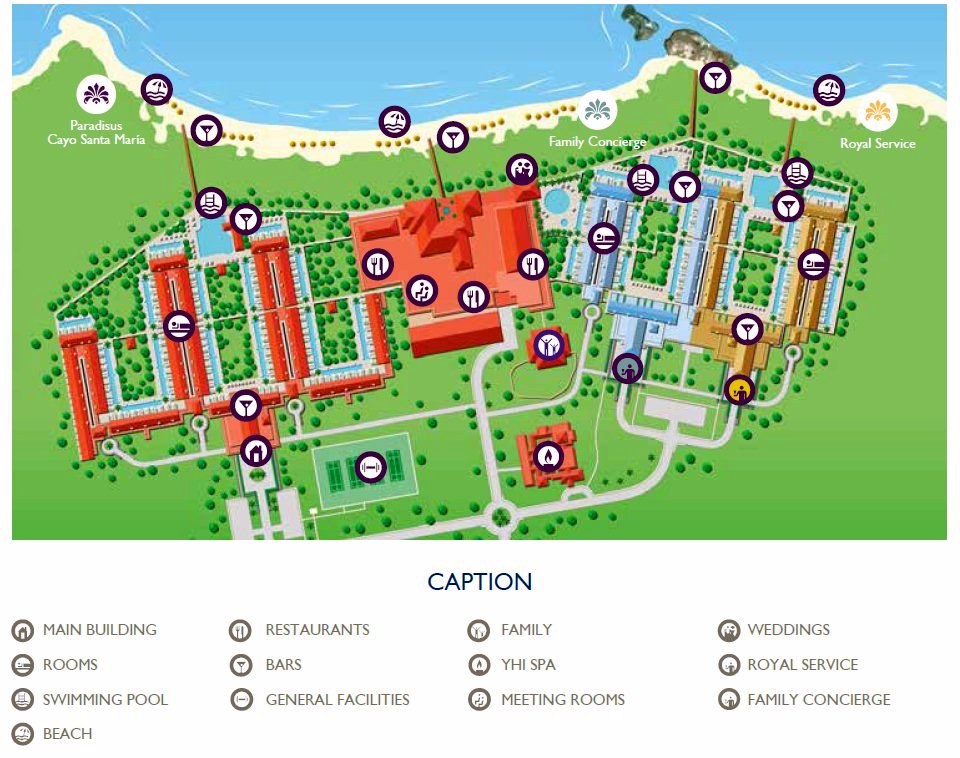 Paradisus Los Cayos - map Cayo Santa Maria - Paradisus Los Cayos - map