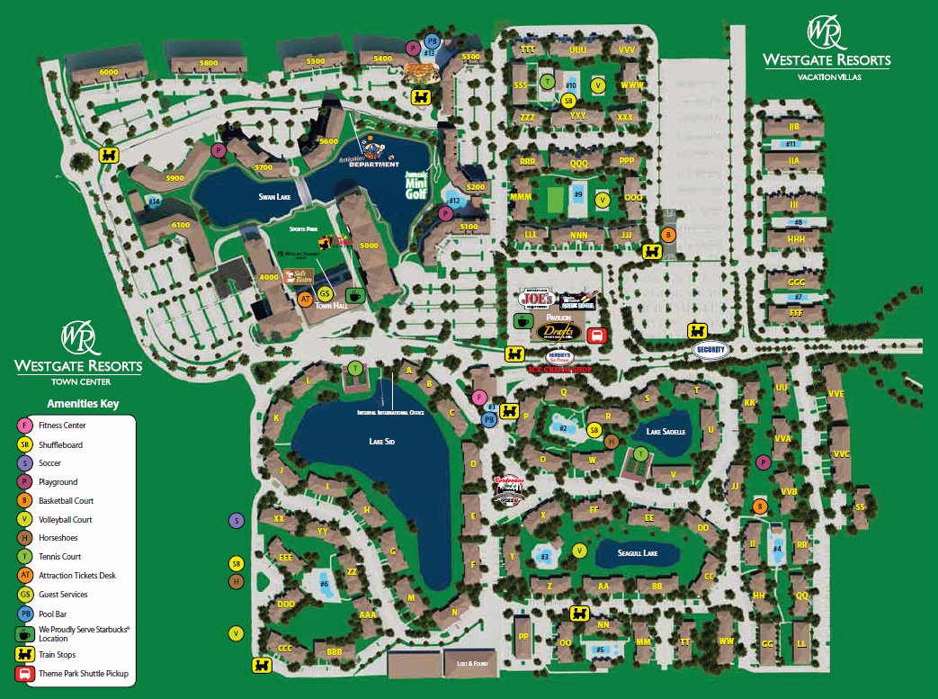 Westgate Resorts Vacation Villas map 1 Florida Central - Westgate Resorts Vacation Villas - map