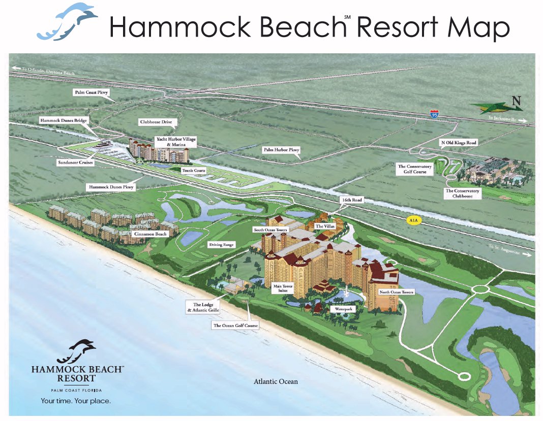 Hammock Beach Resort map Travel resort maps