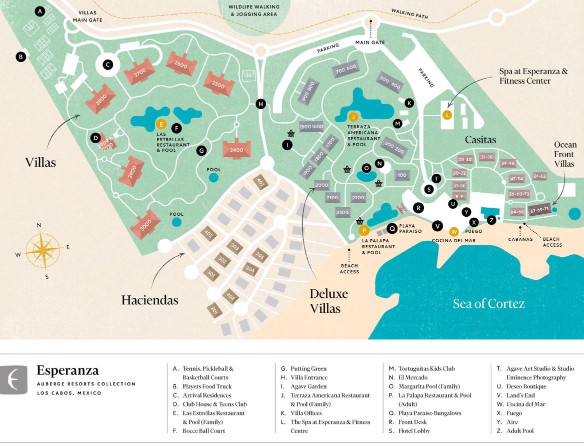 Esperanza Auberge Resorts Collection - map Los Cabos - Esperanza Auberge Resorts Collection - map