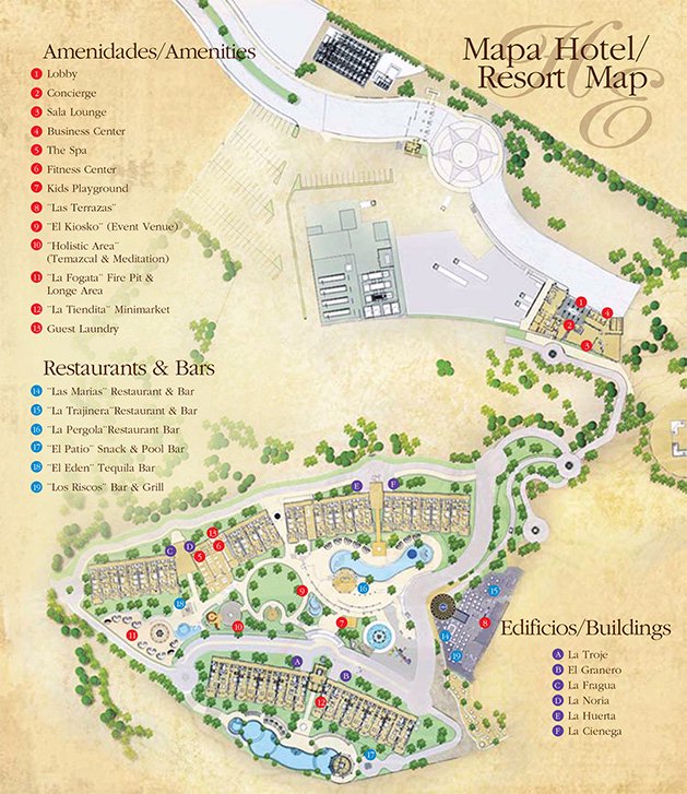 Hacienda Encantada Resort Residences - map Los Cabos - Hacienda Encantada Resort Residences - map