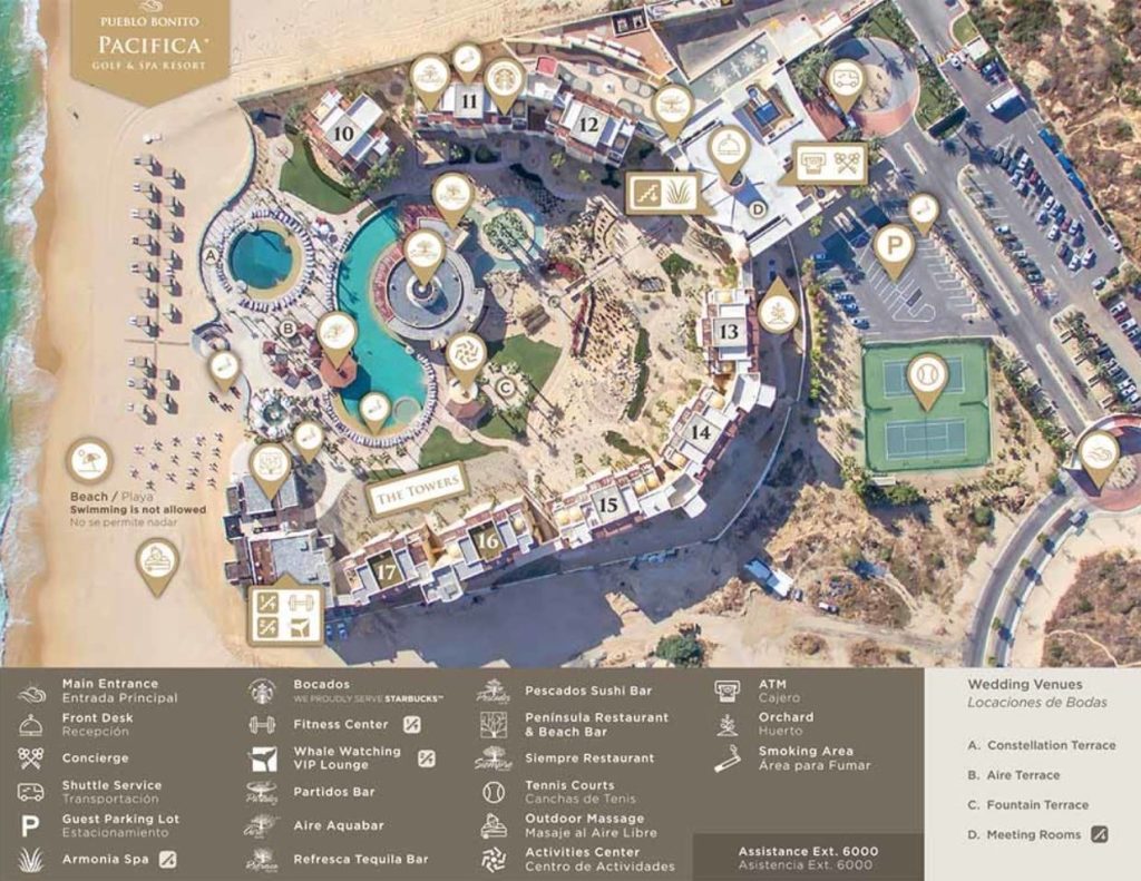 Pueblo Bonito Pacifica Golf Spa Resort - map Los Cabos - Pueblo Bonito Pacifica Golf Spa Resort - map