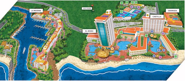El Cid Marina Beach Hotel - map Mazatlan - El Cid Marina Beach Hotel - map