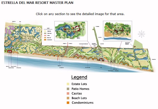 Estrella Del Mar master plan - map Mazatlan - Estrella Del Mar master plan - map