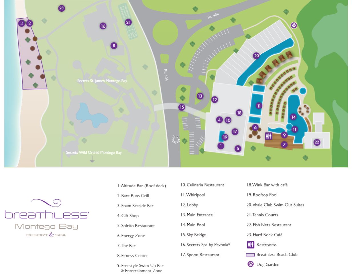 Breathless Montego Bay map 1 Montego Bay - Breathless Montego Bay - map