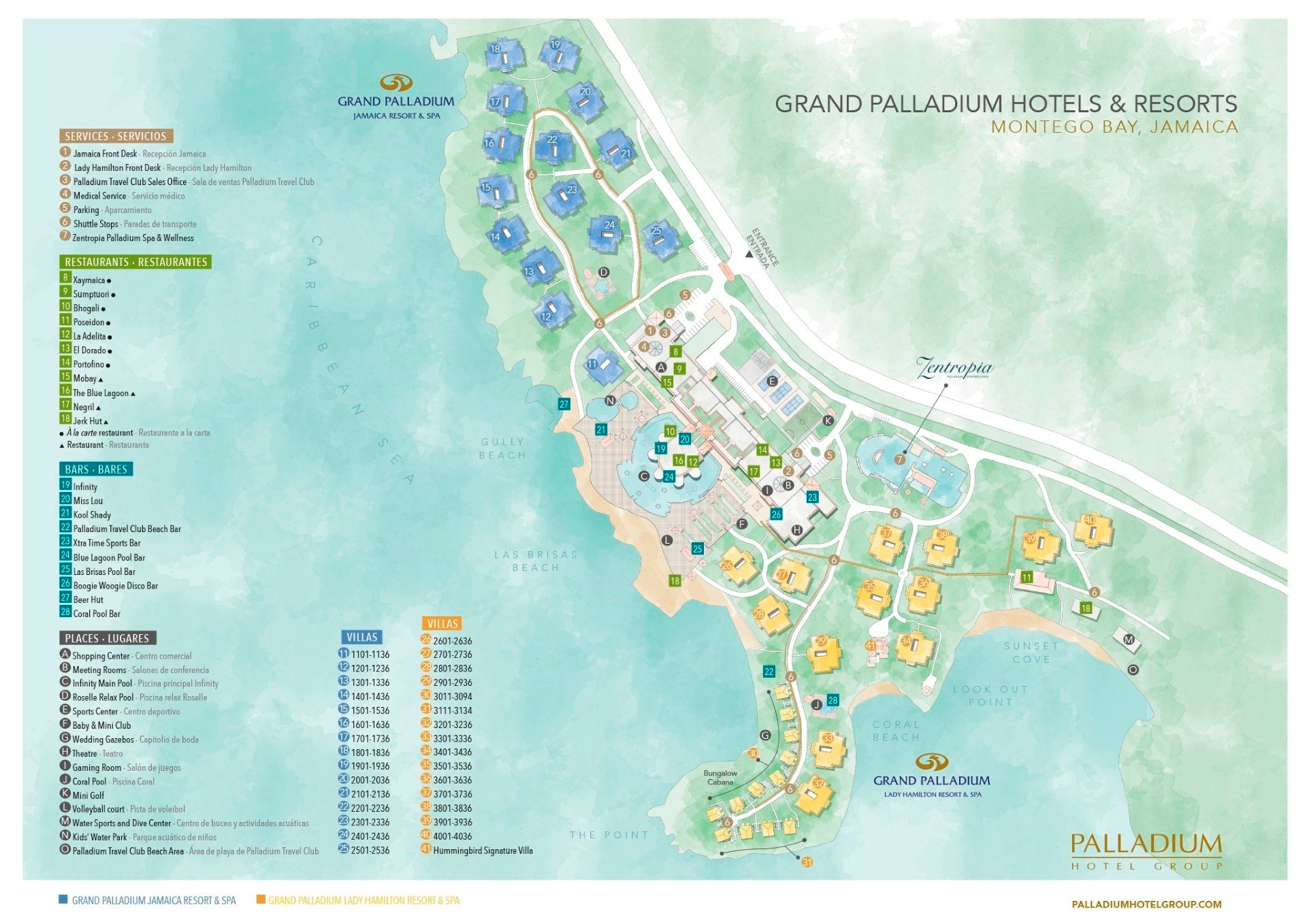 Grand Palladium Lady Hamilton Resort & Spa map 1 Montego Bay - Grand Palladium Lady Hamilton Resort & Spa - map