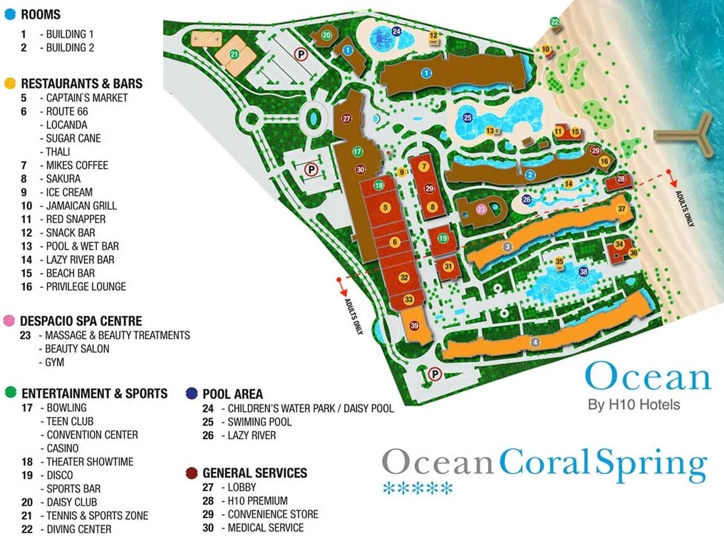 Ocean Coral Spring Resort map 1 Montego Bay - Ocean Coral Spring Resort - map
