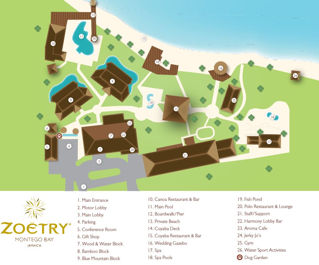 Zoetry Montego Bay map 1 Montego Bay - Zoetry Montego Bay - mapMontego Bay - Zoetry Montego Bay - map