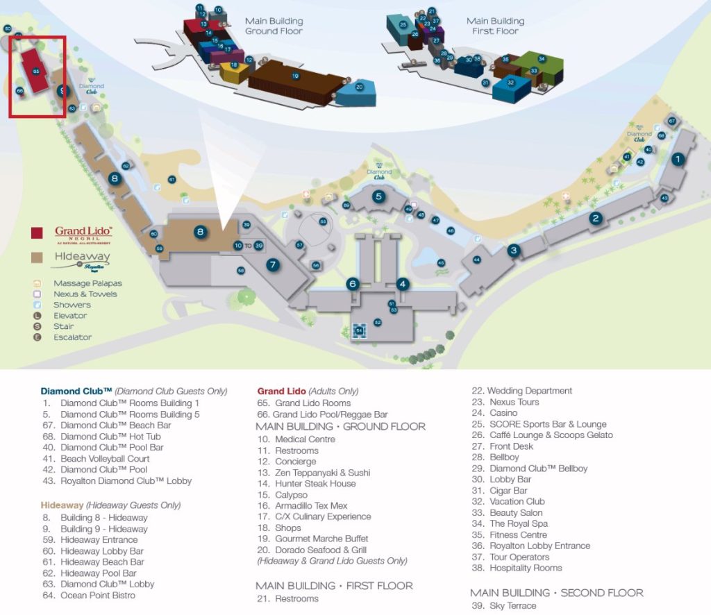 Royalton Negril map Travel resort - Negril Royalton Negril Map 1024x886 