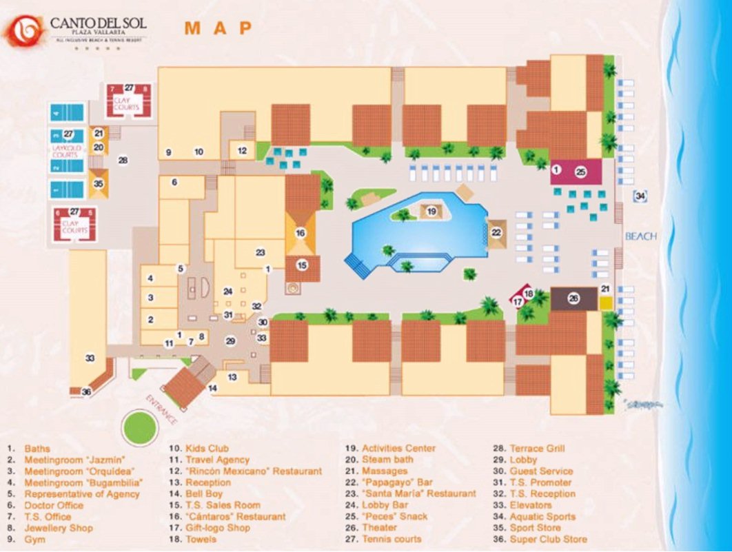 Canto Del Sol Plaza Vallarta - map Puerto Vallarta - Canto Del Sol Plaza Vallarta - map