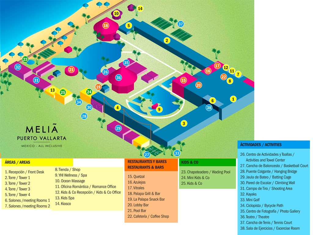 Melia Puerto Vallarta All Inclusive - map Puerto Vallarta - Melia Puerto Vallarta All Inclusive - map