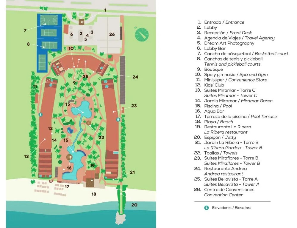 Velas Vallarta Suite Resort - map Puerto Vallarta - Velas Vallarta Suite Resort - map