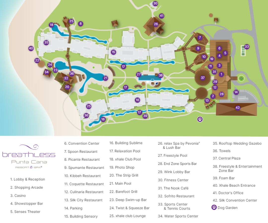 Breathless Punta Cana Resort & Spa map 1 Punta Cana - Breathless Punta Cana Resort & Spa - map