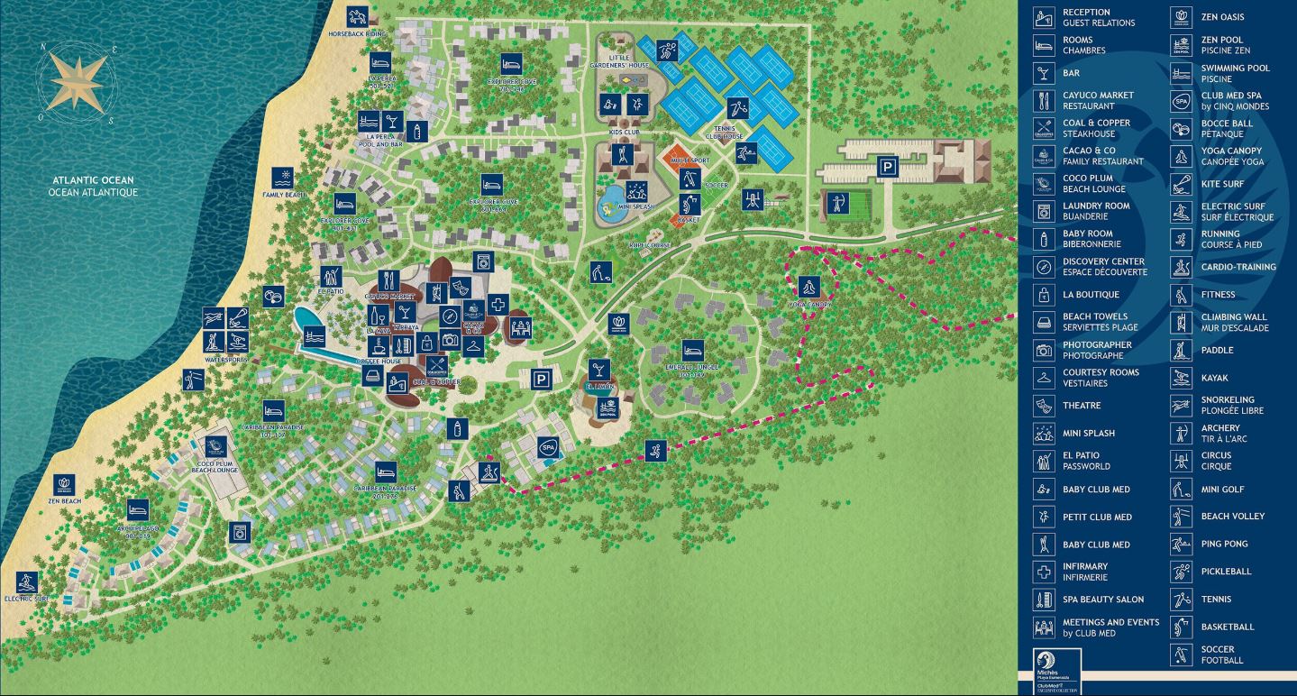 Club Med Michès Playa Esmeralda Punta Cana - map Punta Cana - Club Med Michès Playa Esmeralda Punta Cana - map