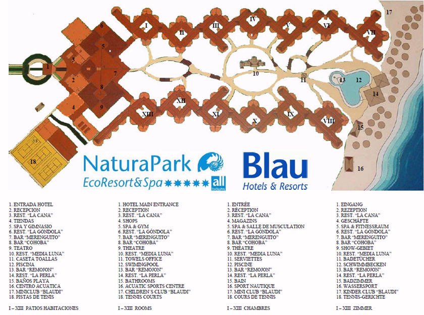 Natura Park Beach Eco Resort & Spa - map Punta Cana - Natura Park Beach Eco Resort & Spa - map