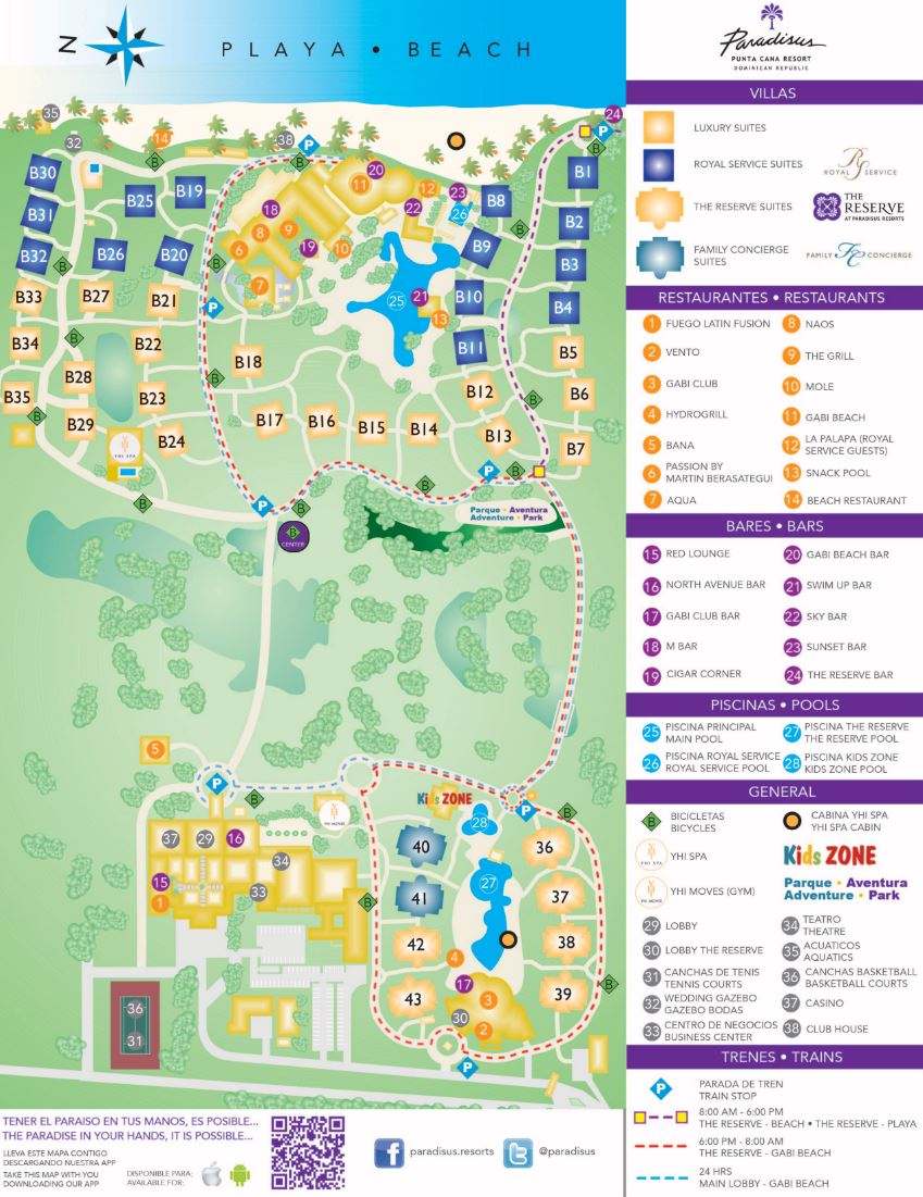 Paradisus Punta Cana - map Punta Cana - Paradisus Punta Cana - map