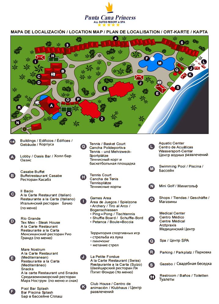Punta Cana Princess - map Punta Cana - Punta Cana Princess - map