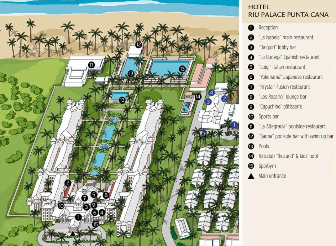 Riu Palace Punta Cana - map Punta Cana - Riu Palace Punta Cana - map