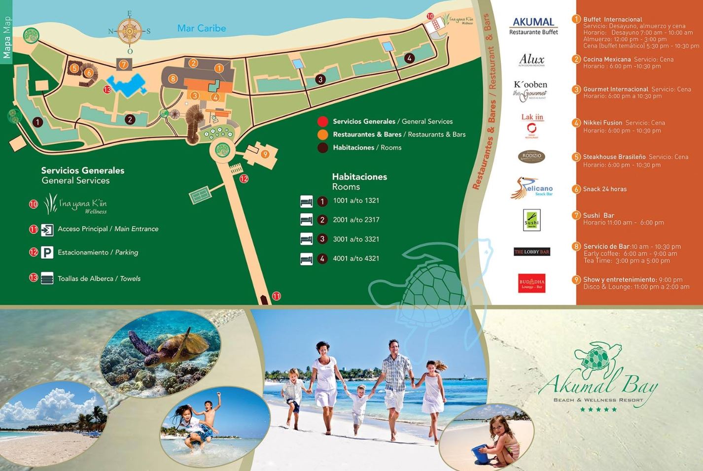 Akumal Bay Beach & Wellness Resort - map Riviera Maya - Akumal Bay Beach & Wellness Resort - map