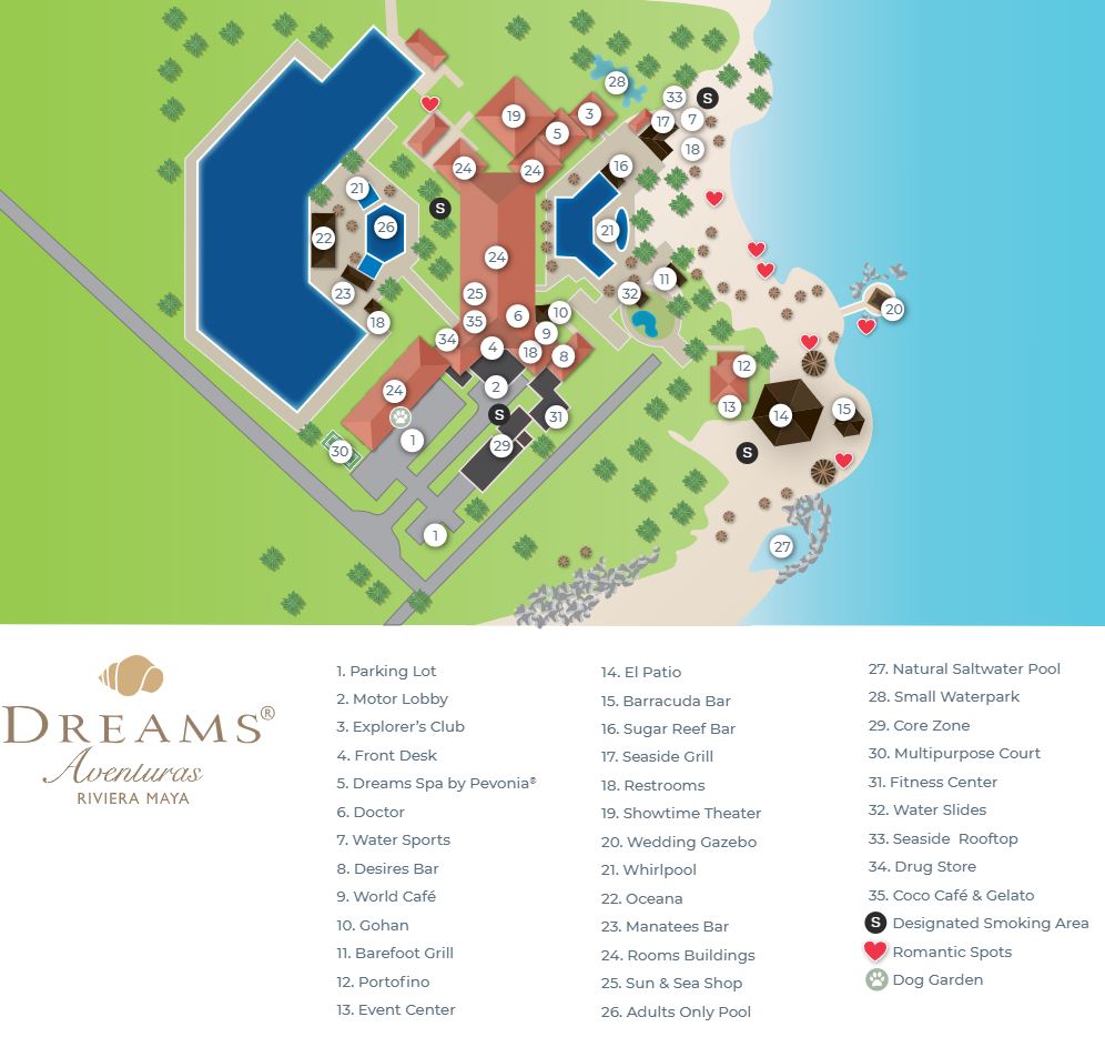 Dreams Aventuras Riviera Maya - map Riviera Maya - Dreams Aventuras Riviera Maya - map