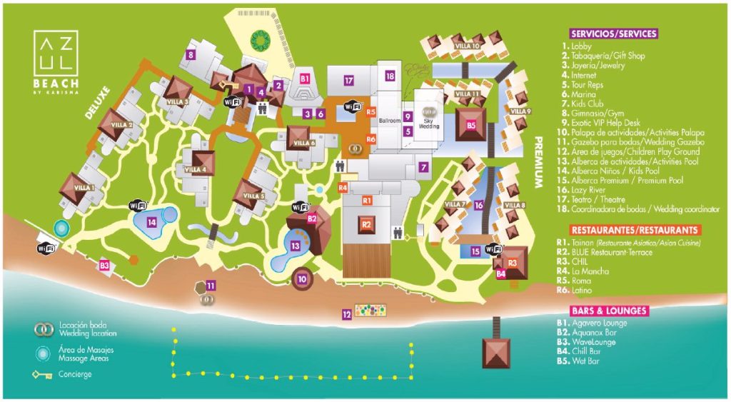 Margaritaville Island Reserve By Karisma map Travel resort maps