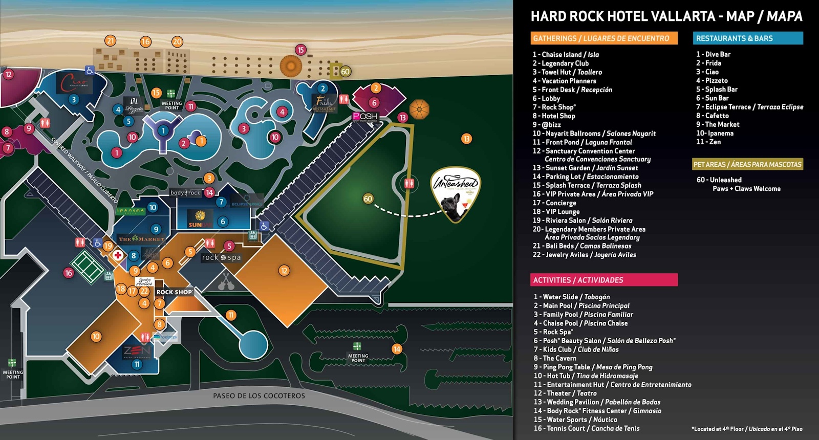 Hard Rock Hotel Vallarta - map Riviera Nayarit - Hard Rock Hotel Vallarta - map