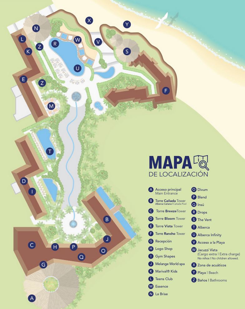 Marival Armony Luxury Resort & Suites - map Riviera Nayarit - Marival Armony Luxury Resort & Suites - map