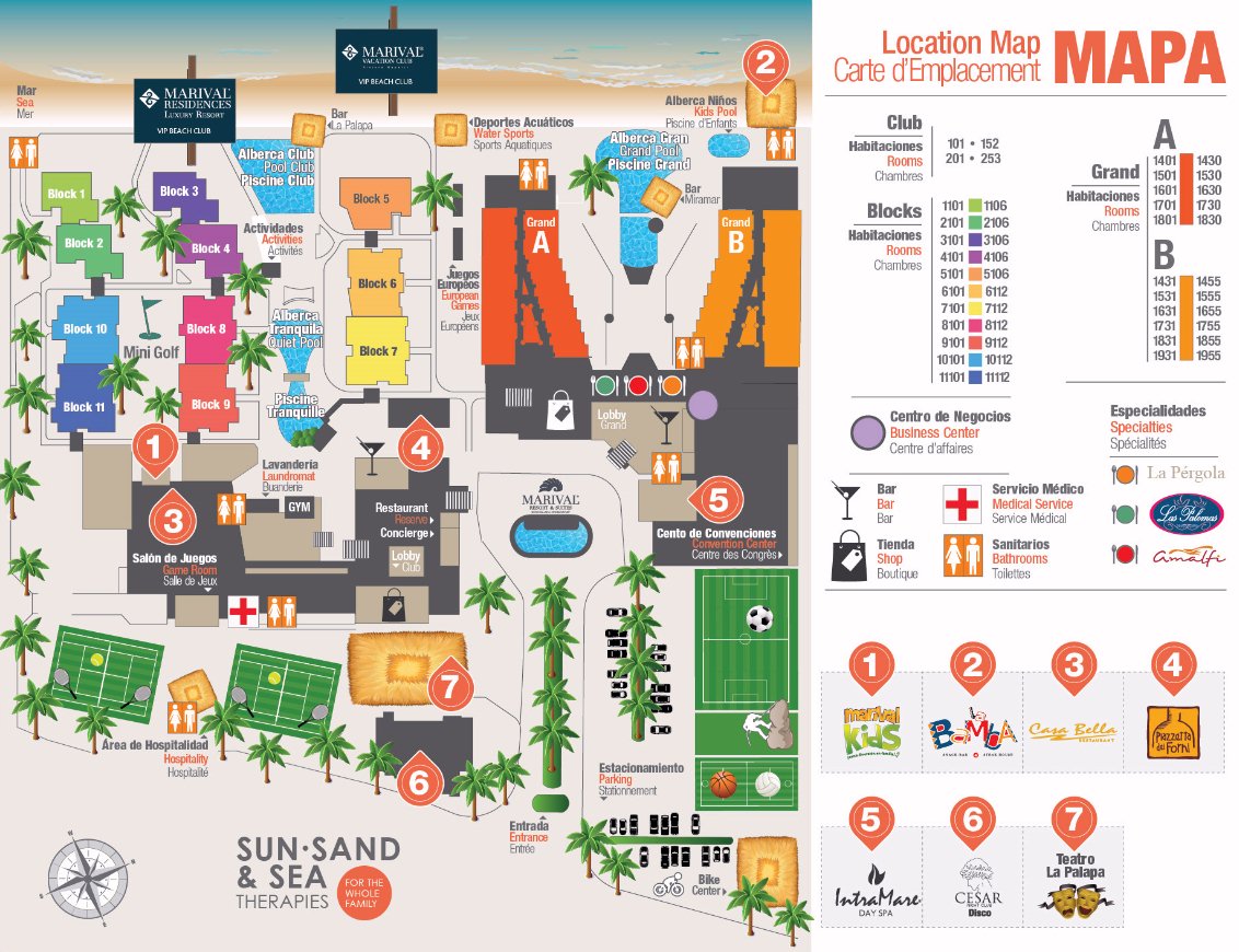 Marival Emotions Resort & Suites - map Riviera Nayarit - Marival Emotions Resort & Suites - map