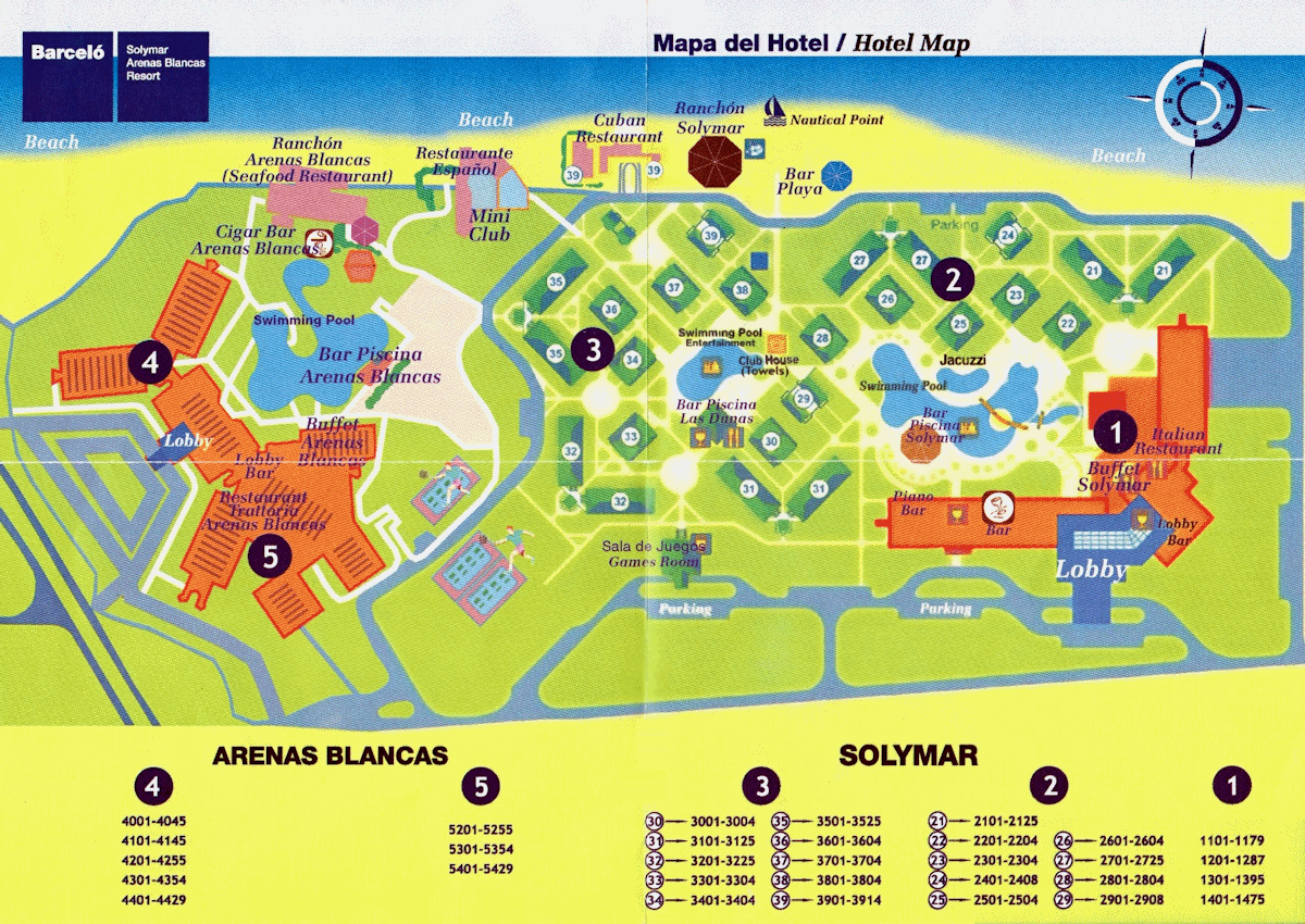 Occidental Arenas Blancas map 1 Varadero - Occidental Arenas Blancas - map