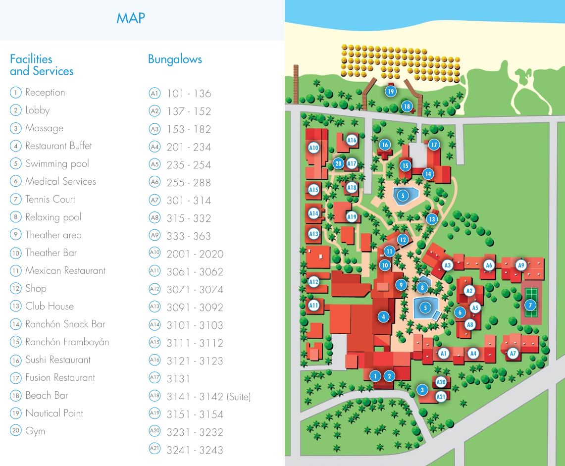 Roc Barlovento - map Varadero - Roc Barlovento - map