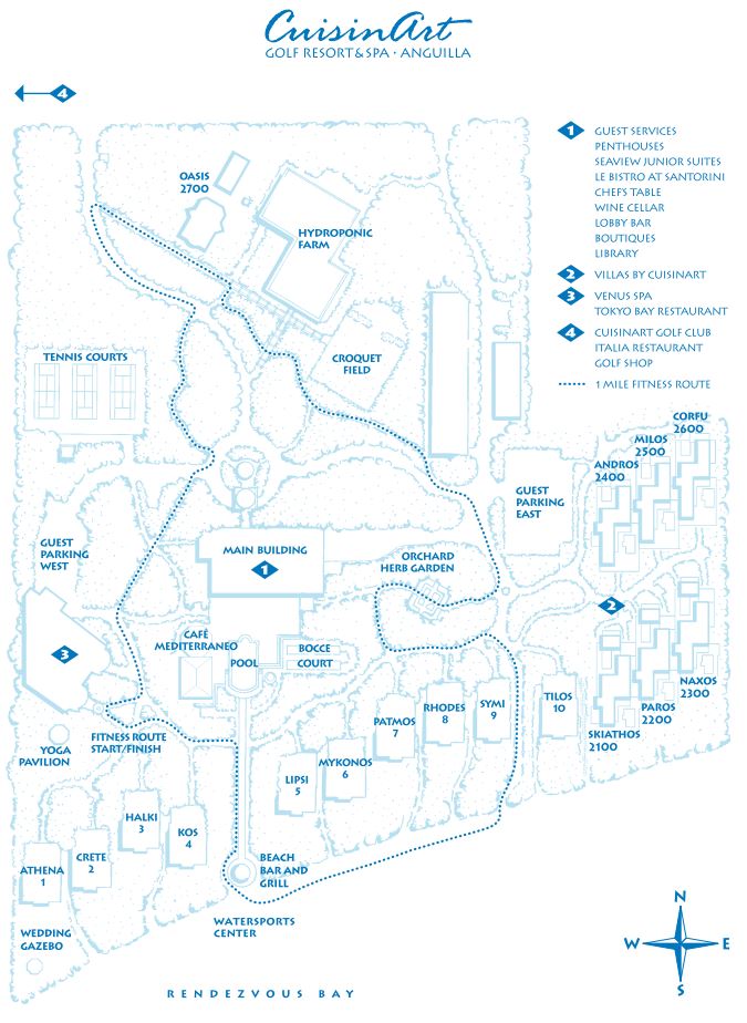 CuisinArt Golf Resort & Spa map 1 Anguilla - CuisinArt Golf Resort & Spa - map
