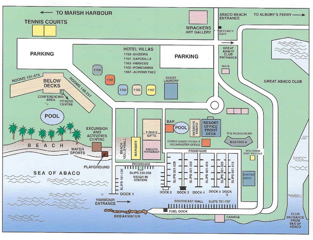 Abaco Beach Resort and Boat Harbour Marina map 1 Bahamas - Abaco Beach Resort and Boat Harbour Marina - map