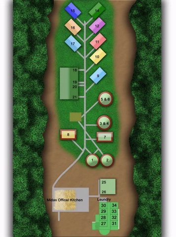 Midas Resort map 1 Belize - Midas Resort - map