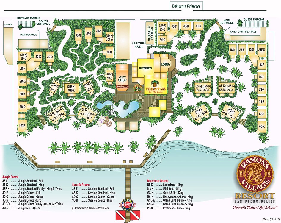Ramon's Village Resort map 1 Belize - Ramon's Village Resort - map