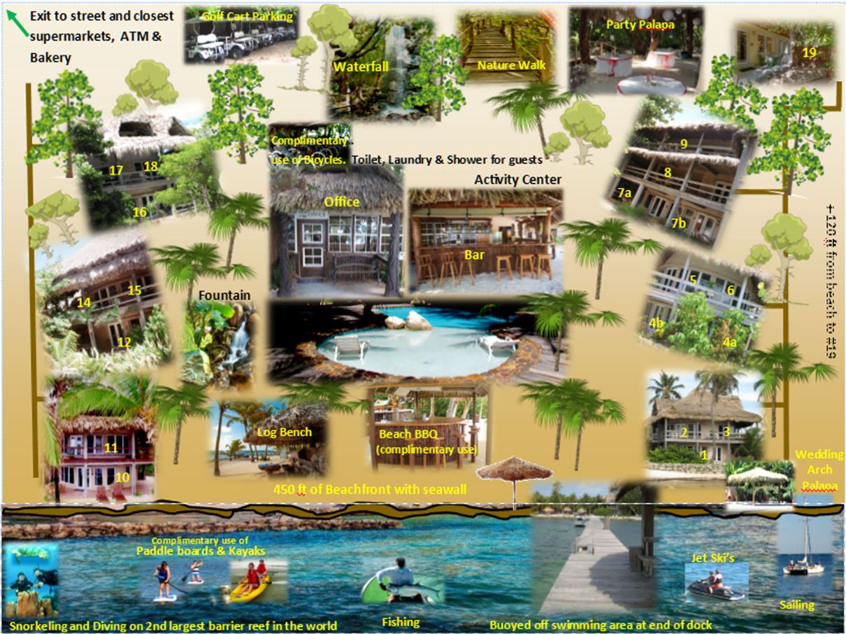 Xanadu Island Resort Belize map 1 Belize - Xanadu Island Resort Belize - map