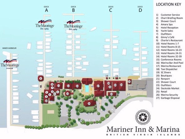 Moorings Mariner Inn Hotel map 1 British Virgin Islands - Moorings Mariner Inn Hotel - map