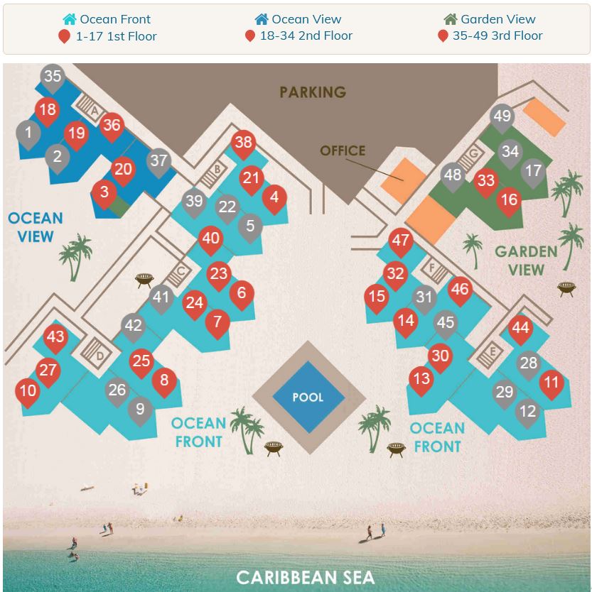 Plantana Condominiums map 1 Cayman Islands - Plantana Condominiums - map