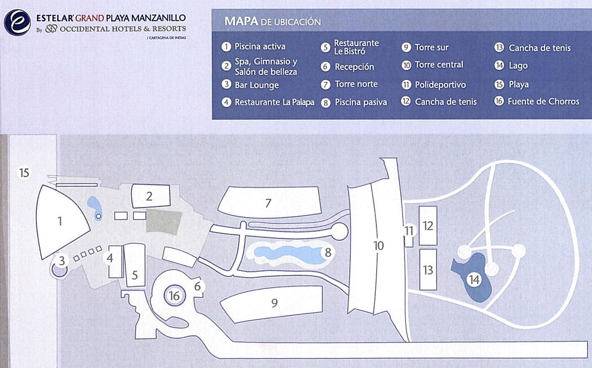 Occidental Cartagena map 1 Colombia - Occidental Cartagena - map