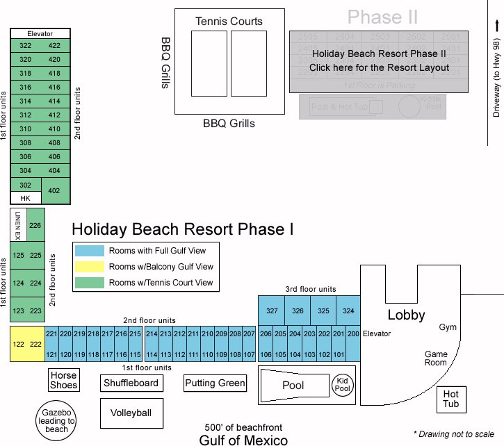 Holiday Beach Resort map 1 Florida West Coast - Holiday Beach Resort Phase I - map