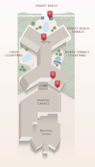 TradeWinds Guy Harvey Outpost Beach Resort map 1 Florida West Coast - TradeWinds Guy Harvey Outpost Beach Resort - map