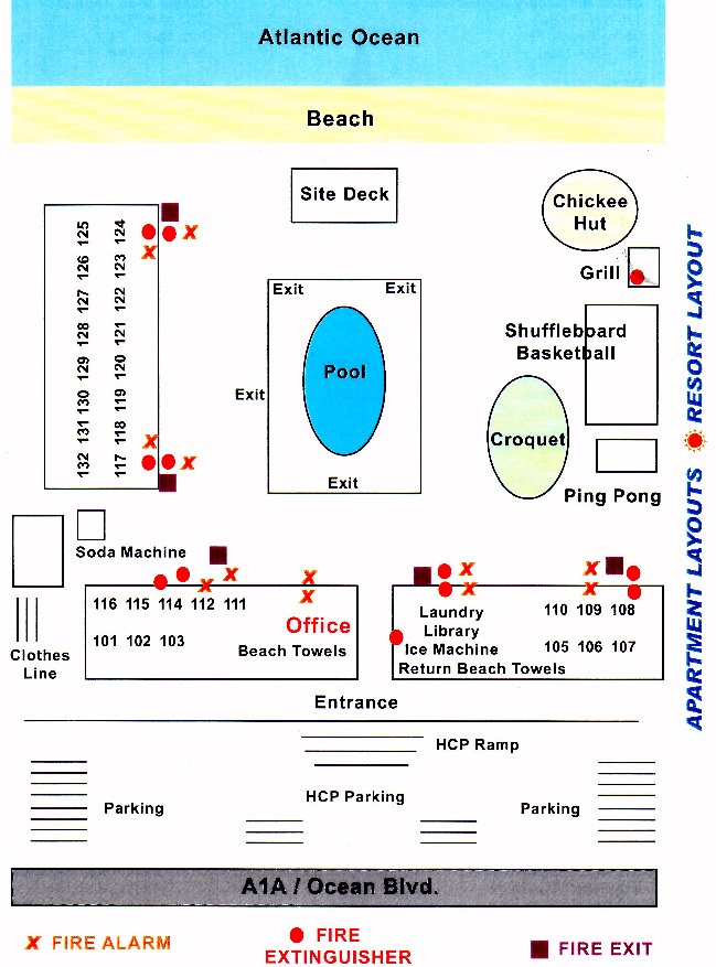 Wright By The Sea Hotel map 1 Florida West Coast - Wright By The Sea Hotel - map