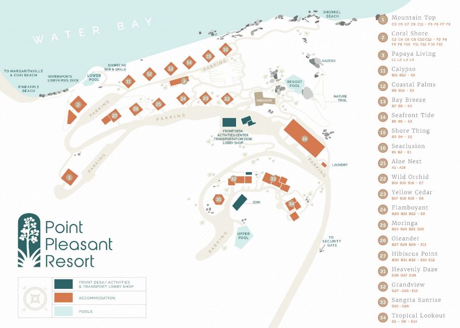 Point Pleasant Resort map 1 U.S. Virgin Islands - Point Pleasant Resort - map