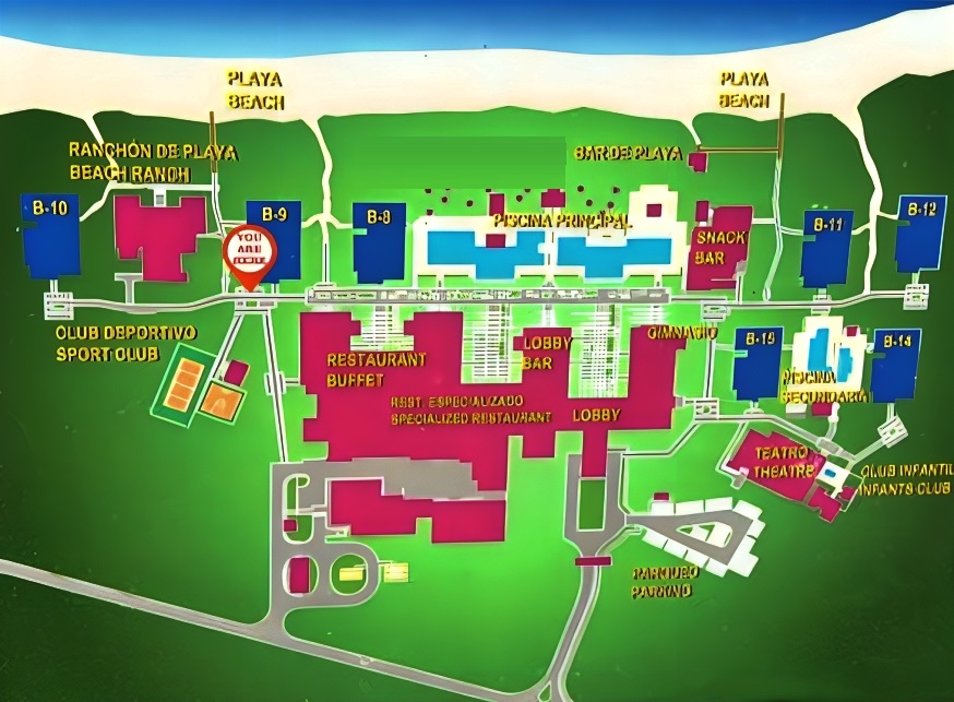 The One Gallery Hotel - map Cayo Santa Maria - The One Gallery Hotel - map