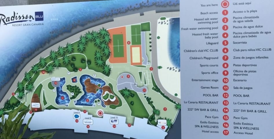 Radisson Blu Resort Gran Canaria - map Gran Canaria - Radisson Blu Resort Gran Canaria - map