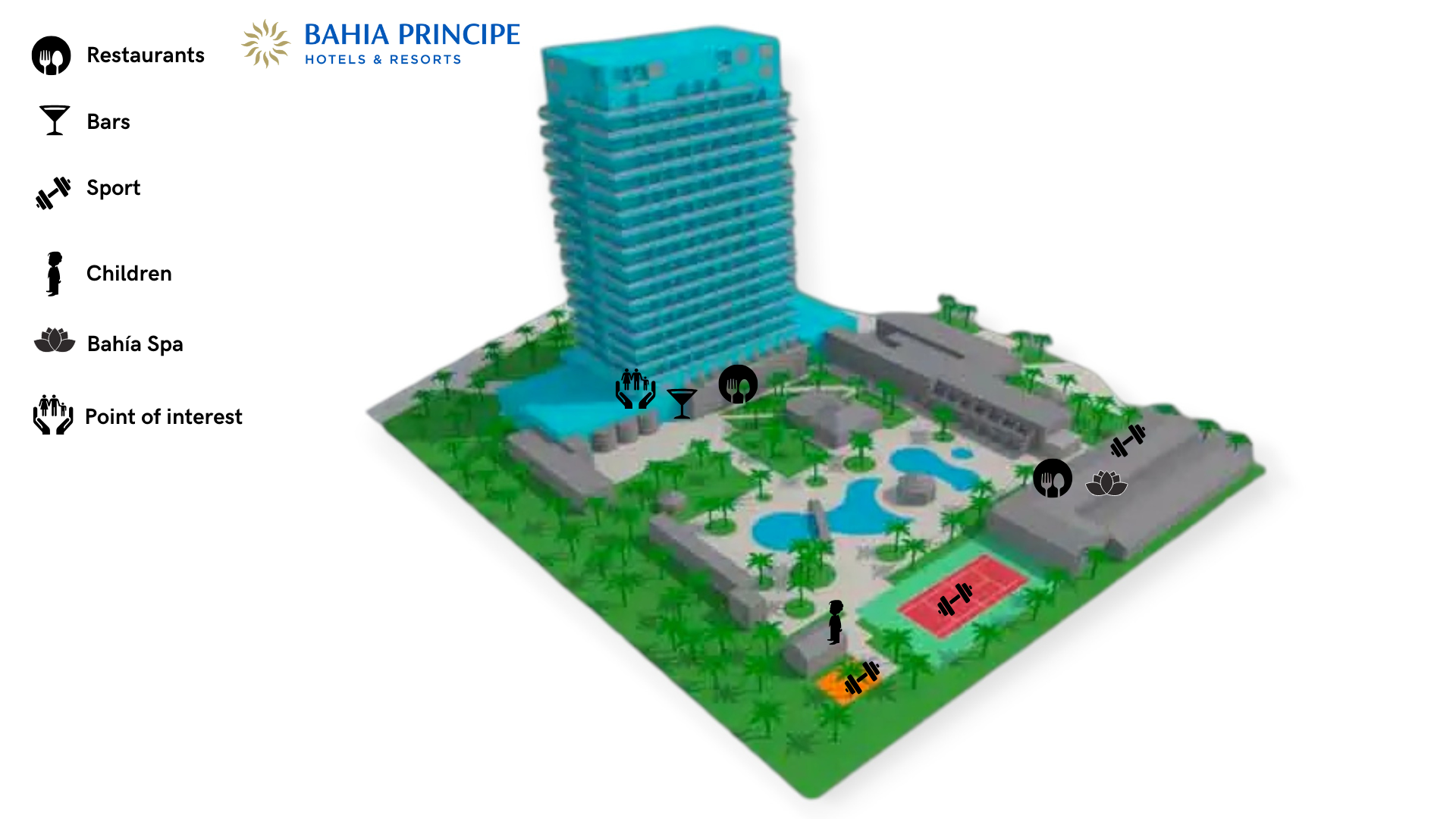 Bahia Principe Sunlight San Felipe - map Tenerife - Bahia Principe Sunlight San Felipe - map