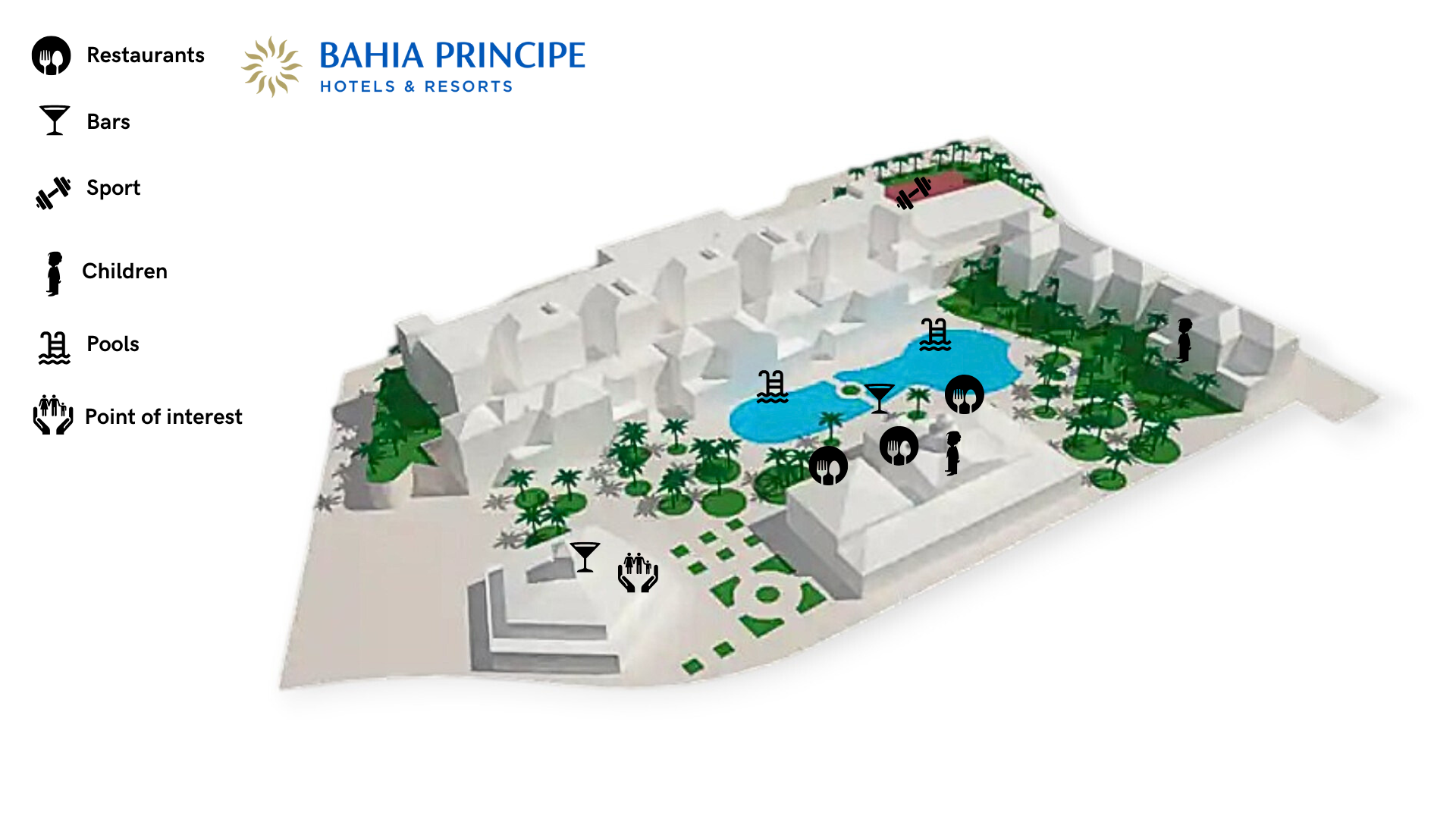 Bahia Principe Sunlight Tenerife - map Tenerife - Bahia Principe Sunlight Tenerife - map